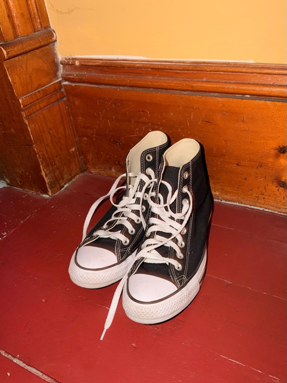 Converse Black and White High Top Sneakers